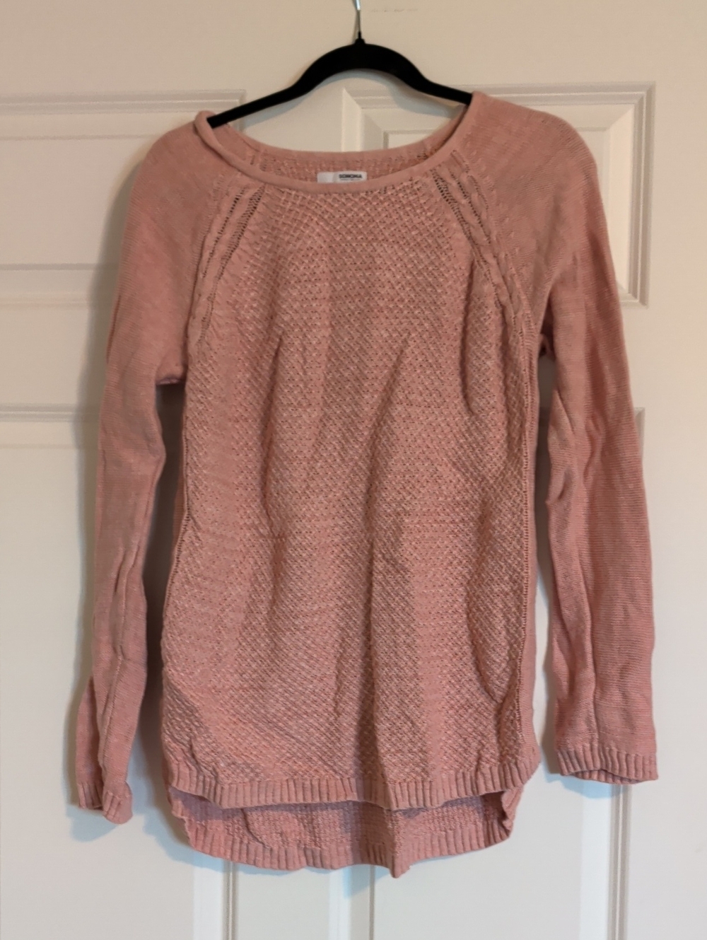 Women's Dusty Pink Knit Sweater